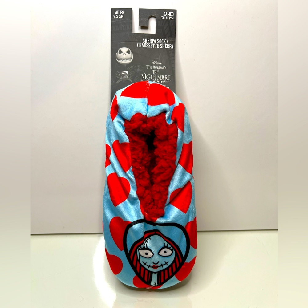 Disney Slipper Socks Nightmare Before Christmas Sally Sherpa Socks Women’s S/M